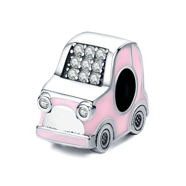 Mijn bedels Bedel roze auto MB1495|one size large