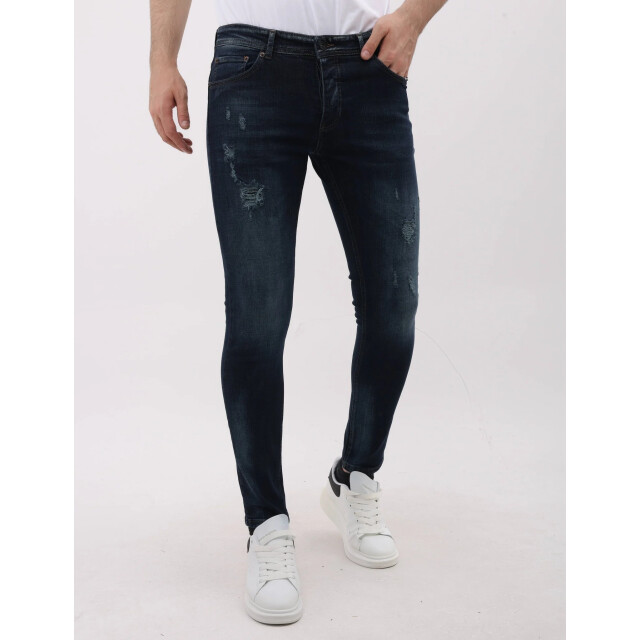 Mario Morato Jeans slim fit stretch met scheuren mm MM-S-1979/107 large