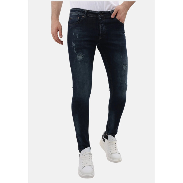 Mario Morato Jeans slim fit stretch met scheuren mm MM-S-1979/107 large