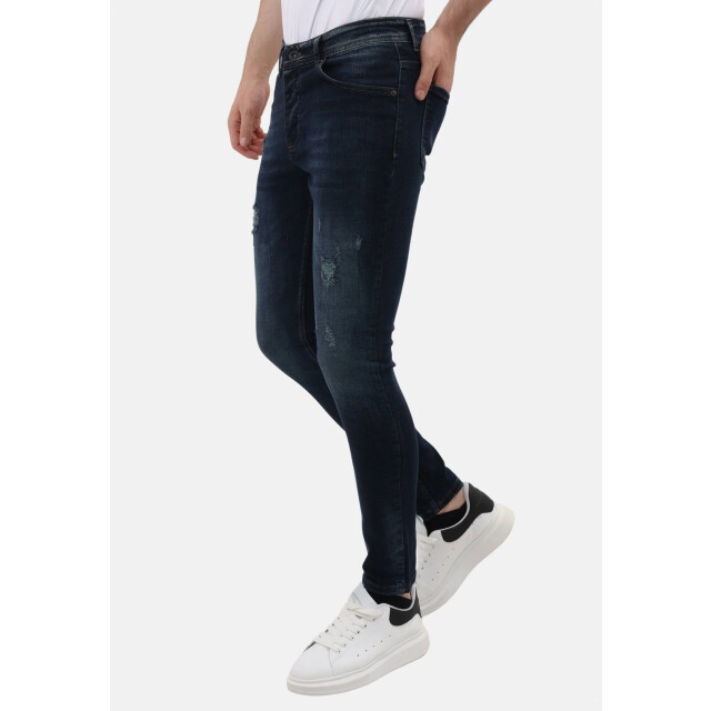 Mario Morato Jeans slim fit stretch met scheuren mm MM-S-1979/107 large