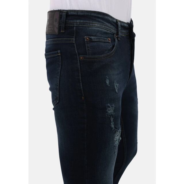 Mario Morato Jeans slim fit stretch met scheuren mm MM-S-1979/107 large
