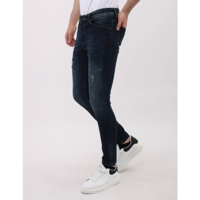 Mario Morato Jeans slim fit stretch met scheuren mm MM-S-1979/107 large