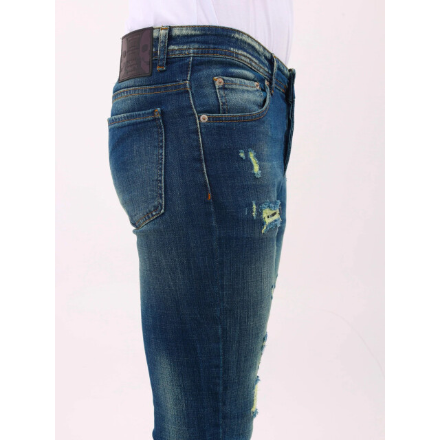 Mario Morato Spijkerbroek met gaten slim fit stretch mm MM-S-1979/102 large
