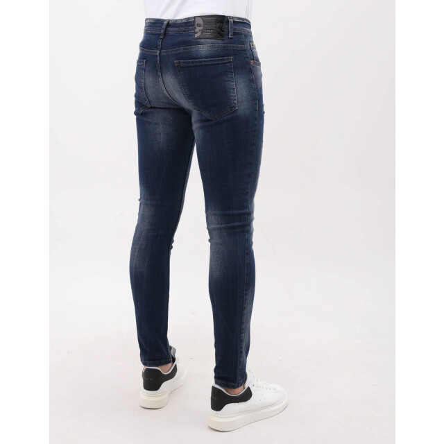 Mario Morato Spijkerbroek slim fit met verfspatten mm MM-S-1979/105 large