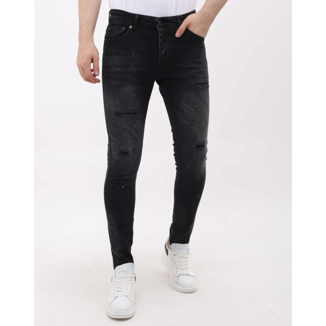 Mario Morato Slim fit ripped jeans met verfspatten mm MM-S-1979/116 large