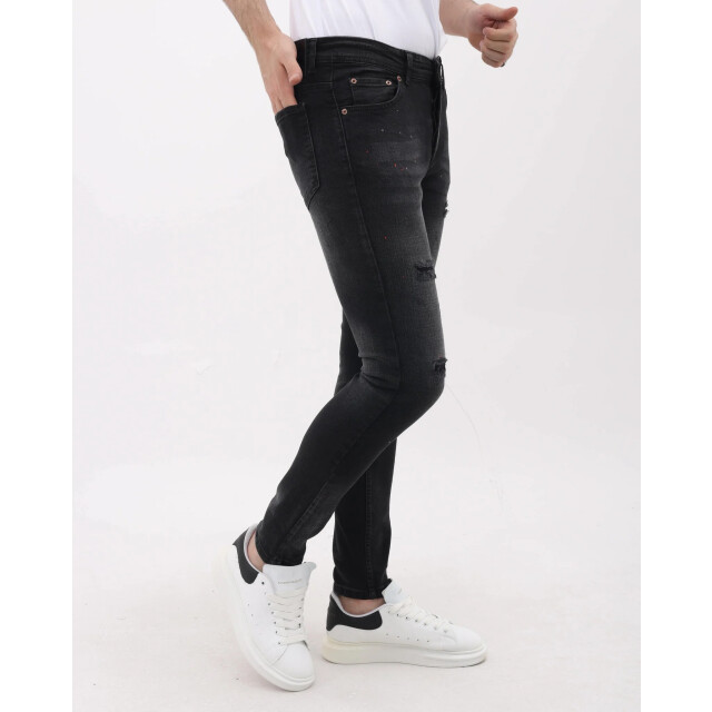 Mario Morato Slim fit ripped jeans met verfspatten mm MM-S-1979/116 large