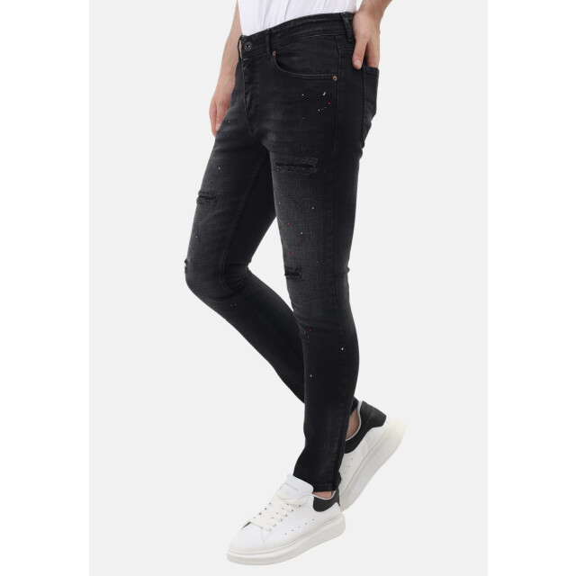 Mario Morato Slim fit ripped jeans met verfspatten mm MM-S-1979/116 large