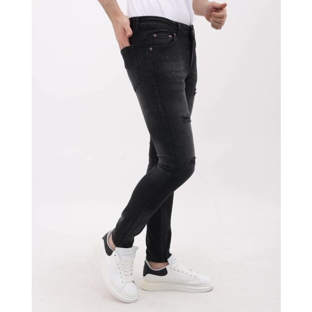 Mario Morato Slim fit ripped jeans met verfspatten mm MM-S-1979/116 large