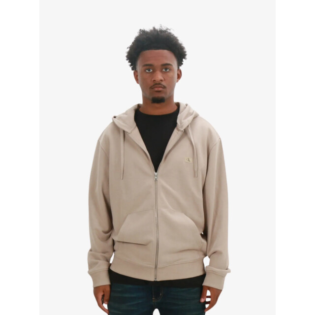 Calvin Klein Woven label zip thro, pcf J30J326858-PCF large