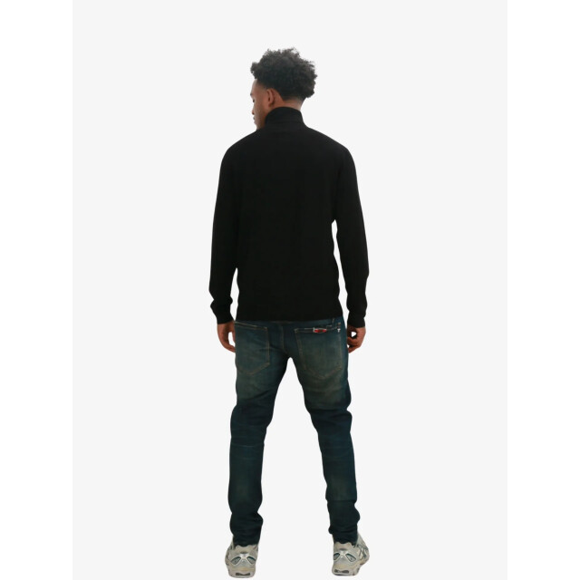 Antony Morato Sweater slim fit in viscosa blend yarn with metal logo rubber pa MMSW01440-YA500002-9000 large