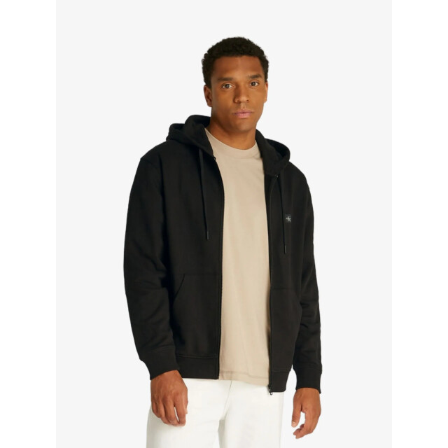 Calvin Klein Woven label zip thro, beh J30J326858-BEH large