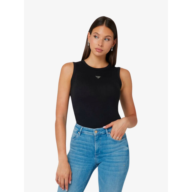 Guess Dames tanktop sl michela embellish W4BP13-KCGM2-JBLK large