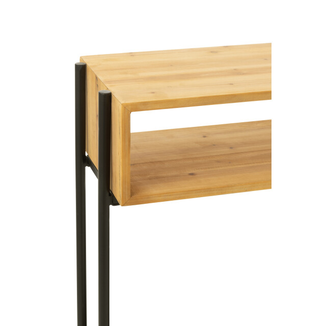 J-Line console tina hout/ijzer /naturel 120x30x80cm 3001792 large