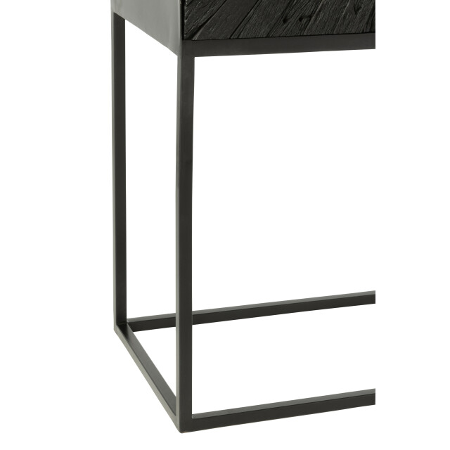 J-Line barkast shanil hout/ijzer 90x40x162cm 3001787 large