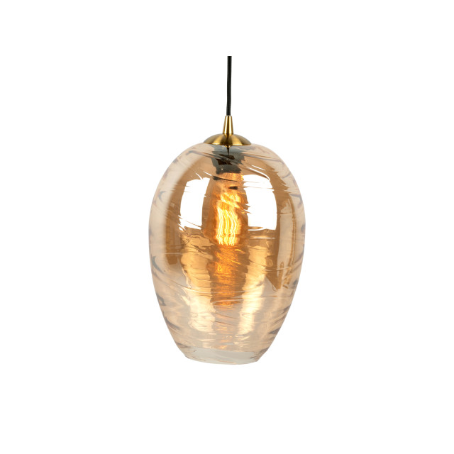 Leitmotiv hanglamp glamour cone amber 2844906 large