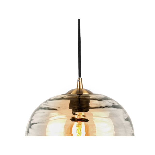 Leitmotiv hanglamp glamour globe amber 2844904 large