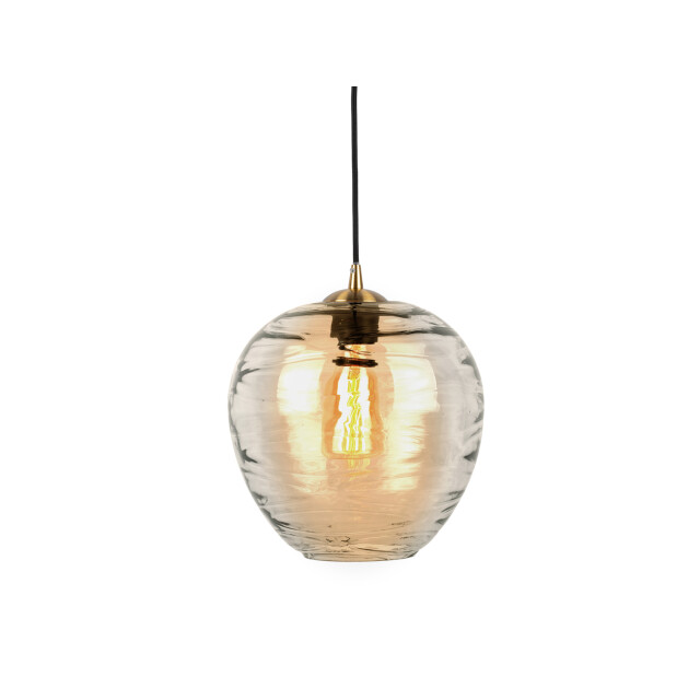 Leitmotiv hanglamp glamour globe amber 2844904 large