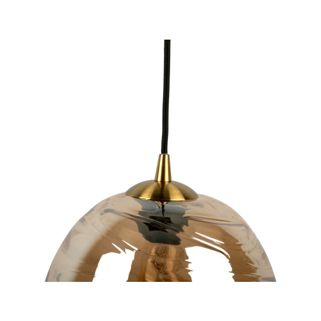 Leitmotiv hanglamp glamour cone amber 2844906 large