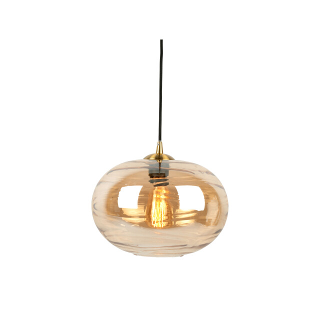 Leitmotiv hanglamp glamour sphere amber 2844902 large