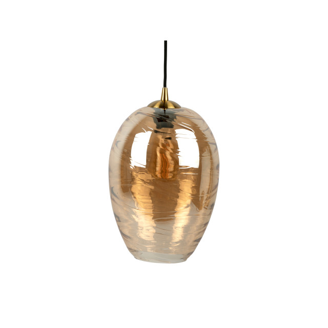 Leitmotiv hanglamp glamour cone amber 2844906 large