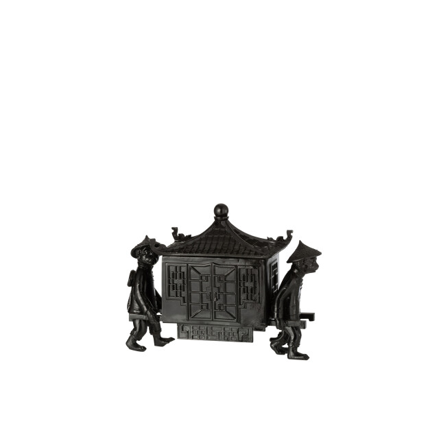 J-Line apen met oosterse tempel poly 27x10.5x20.5cm 3000132 large