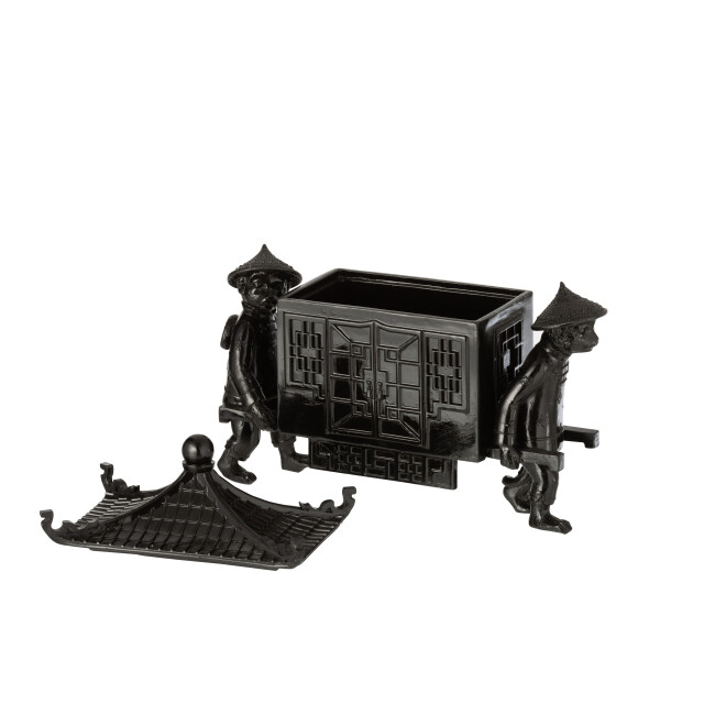 J-Line apen met oosterse tempel poly 27x10.5x20.5cm 3000132 large