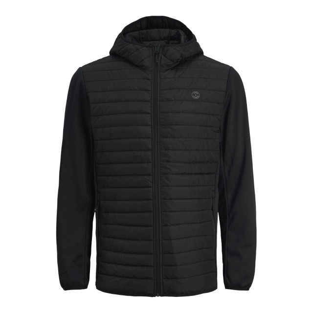 Jack & Jones Multi quilted jacket 12182242-BLK-S large