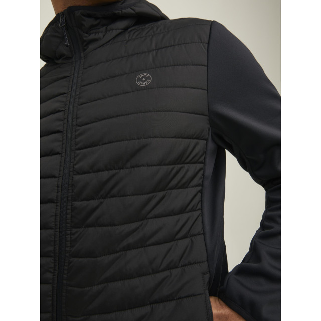 Jack & Jones Multi quilted jacket 12182242-BLK-S large