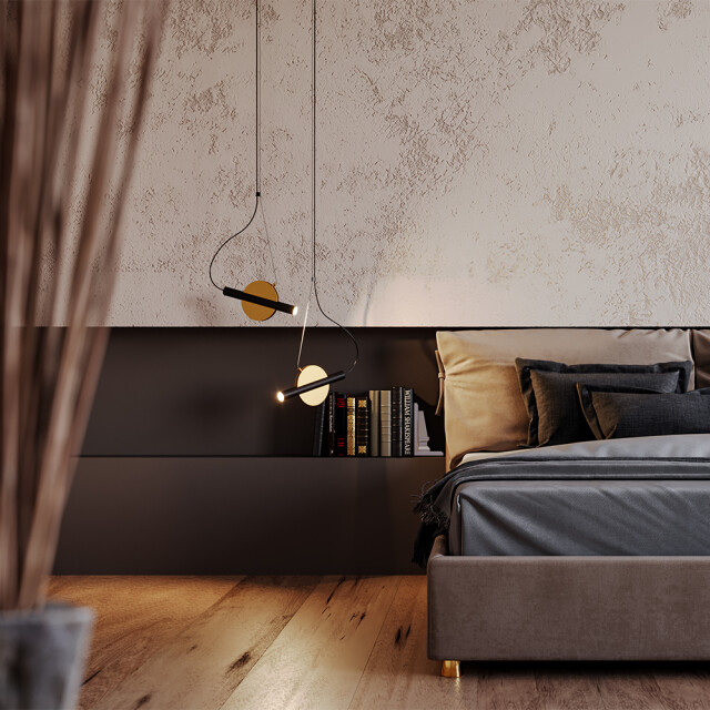 Maytoni hanglamp enigma messing Ø30 2993530 large