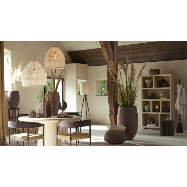 Light & Living eettafel Ø140x76 cm kulona beige 2883292 large
