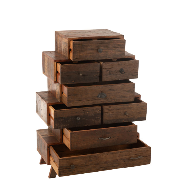 J-Line kast vinto gerecycleerd hout 76x35x109cm 3015449 large