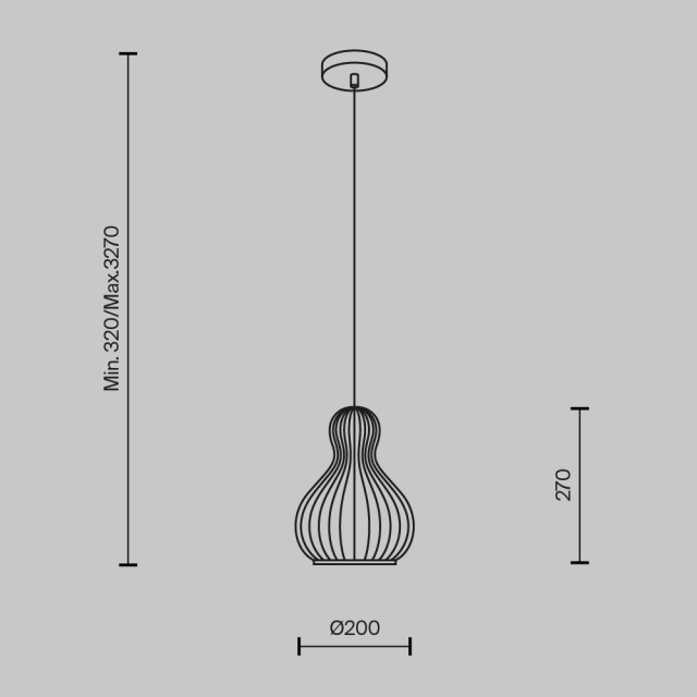 Maytoni hanglamp roots - Ø20 2994407 large