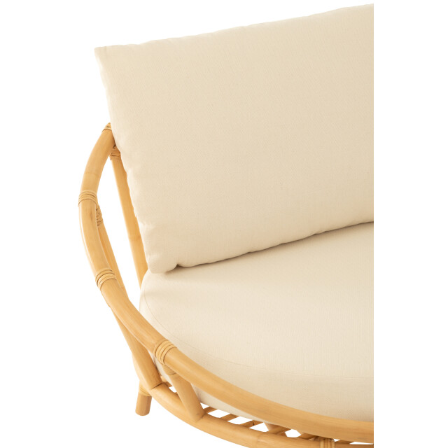 J-Line stoel+kussen rotan/textiel /wit 98x98x70cm 3002210 large