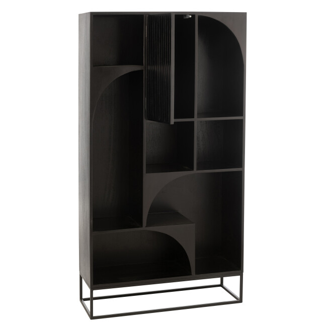 J-Line rek mode mango hout/mdf 90x33x168cm 3002348 large