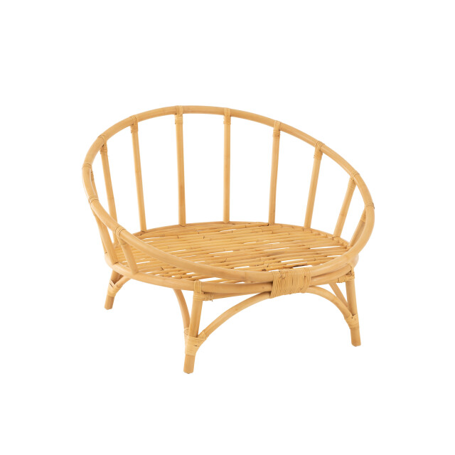J-Line stoel+kussen rotan/textiel /wit 98x98x70cm 3002210 large