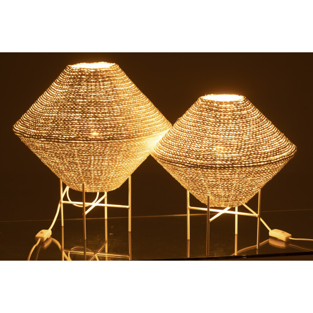 J-Line hanglamp ufo raffia large 40x40x32cm 2999519 large