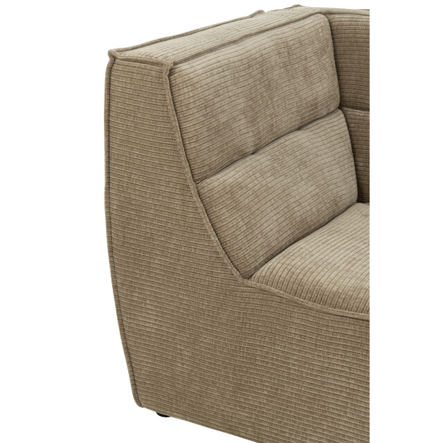 J-Line hoekfauteuil grid populierenhout/schuim donker taupe 98x98x83cm 3002389 large