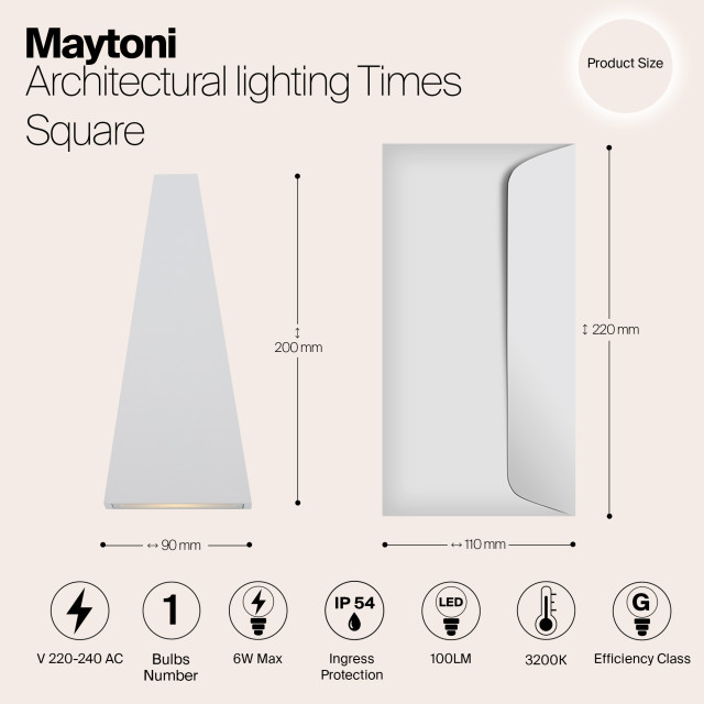 Maytoni Outdoor architecturale verlichting times square - 3004575 large