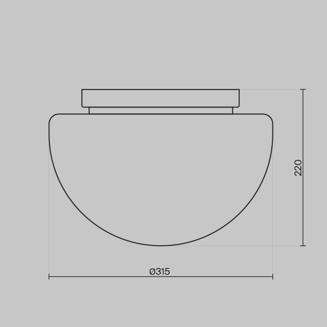 Maytoni plafondlamp glassy - Ø31,5 3173305 large