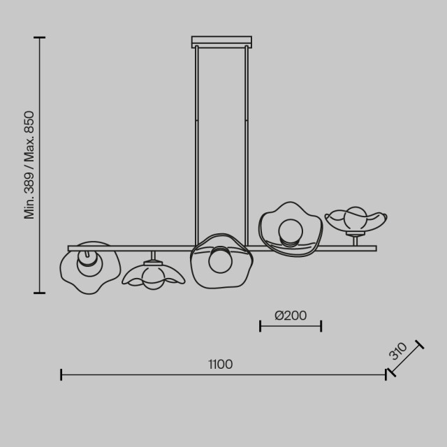 Maytoni hanglamp miracle messing 2994303 large