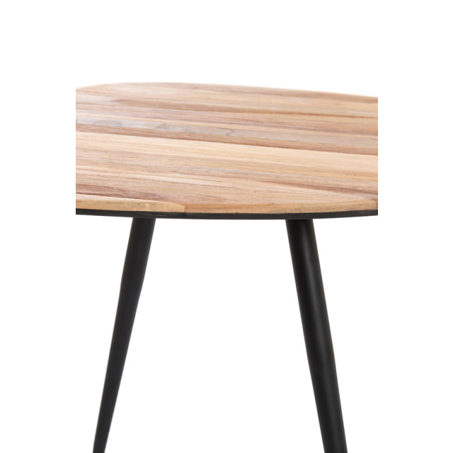 Light & Living salontafel s/2 84x39x34+84x39x39 cm viejo hout naturel+zwart 2882804 large