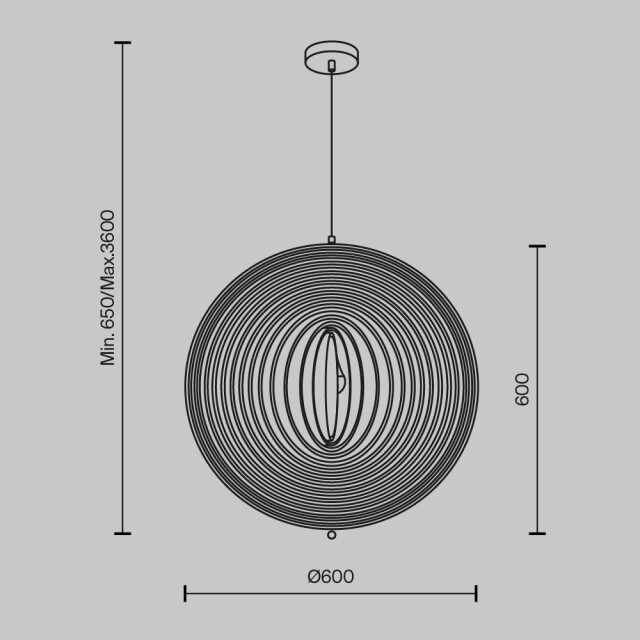 Maytoni hanglamp roots - Ø60 2994419 large