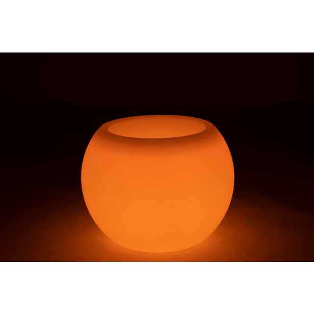J-Line lamp bloempot buiten led plastiek mix 54x54x43cm 3006438 large
