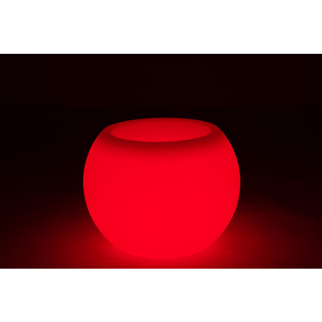 J-Line lamp bloempot buiten led plastiek mix 54x54x43cm 3006438 large