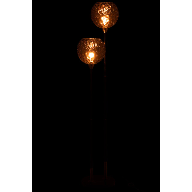 J-Line voet lamp staand bollie staal/marmer 30x30x140cm 3002864 large