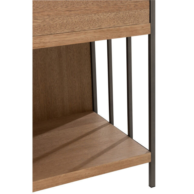 J-Line kast verschillende compartimenten hout/metaal 90x40x120.5cm 2999958 large