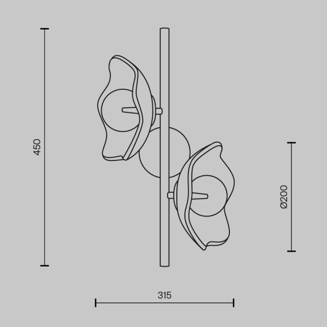 Maytoni wandlamp miracle messing 2993748 large