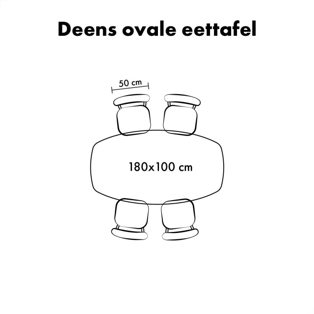 Lewis & Loft Eettafel luna – fsc®-gecertificeerd mangohout – deens ovaal – 180x100 cm – naturel 2927795 large