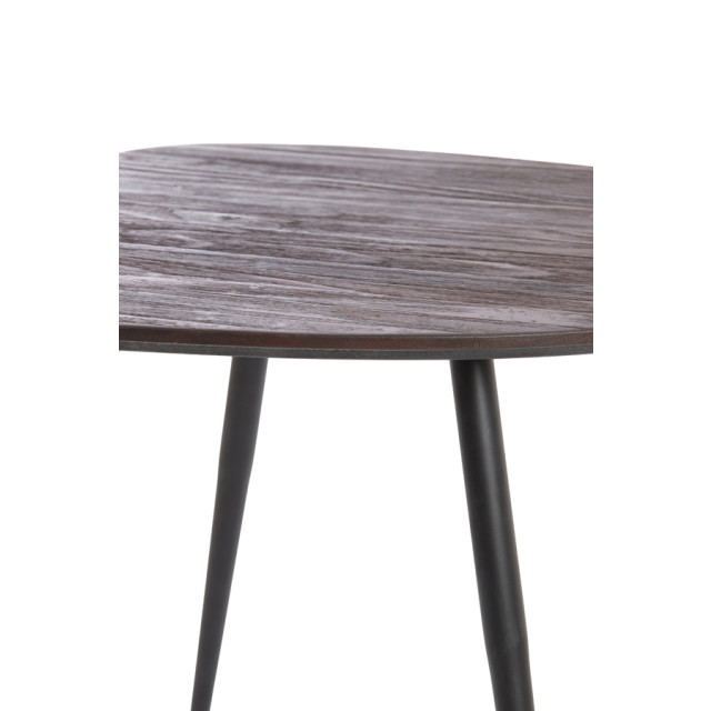 Light & Living salontafel s/2 84x39x34+84x39x39 cm viejo hout +zwart 2882801 large