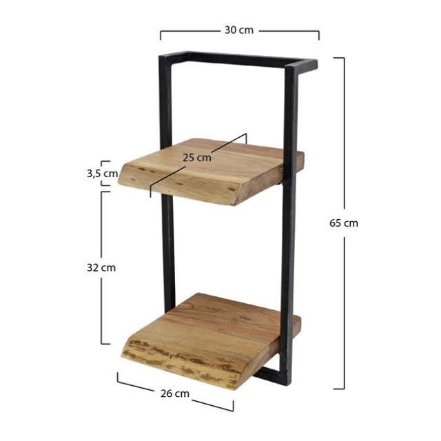 Hoyz Hoyz wandplank edge 30cm acaciahout - 2061216 large